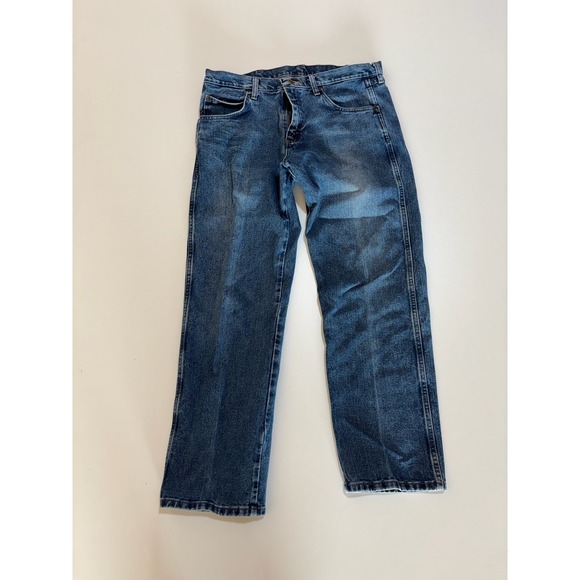 Wrangler Other - Wrangler Mens Rugged Wear Relaxed Straight Leg Blue Jeans 34x30